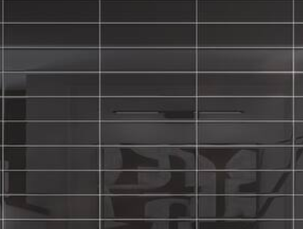 Black Stacked Subway Tiles