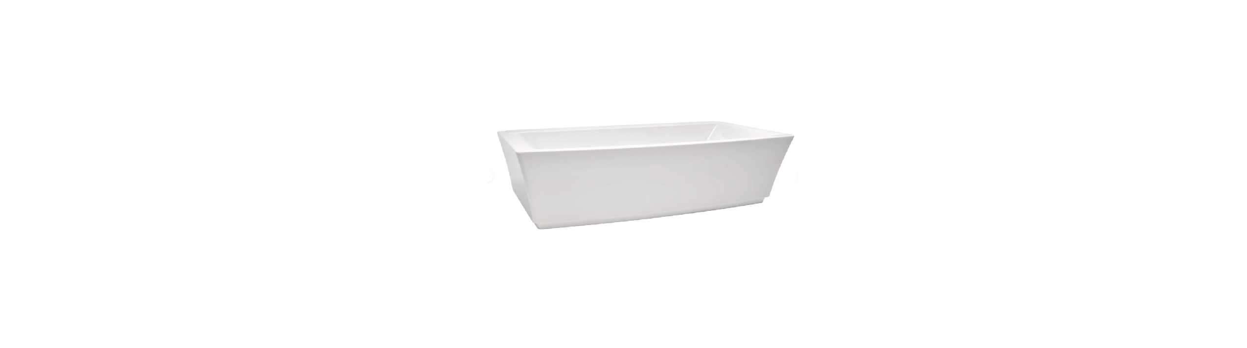 Modern White Freestanding Tub